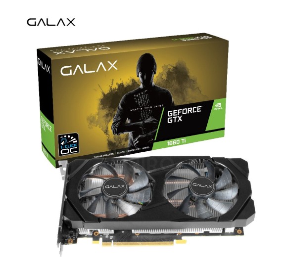 VGA (การ์ดแสดงผล) GALAX GEFORCE GTX 1660Ti (1 CLICK OC) 6GB GDDR6 192 BIT 3Y